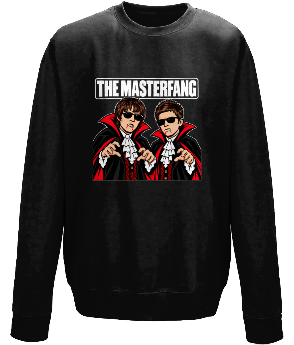 Liam and Noel The Masterfang Halloween Sweater
