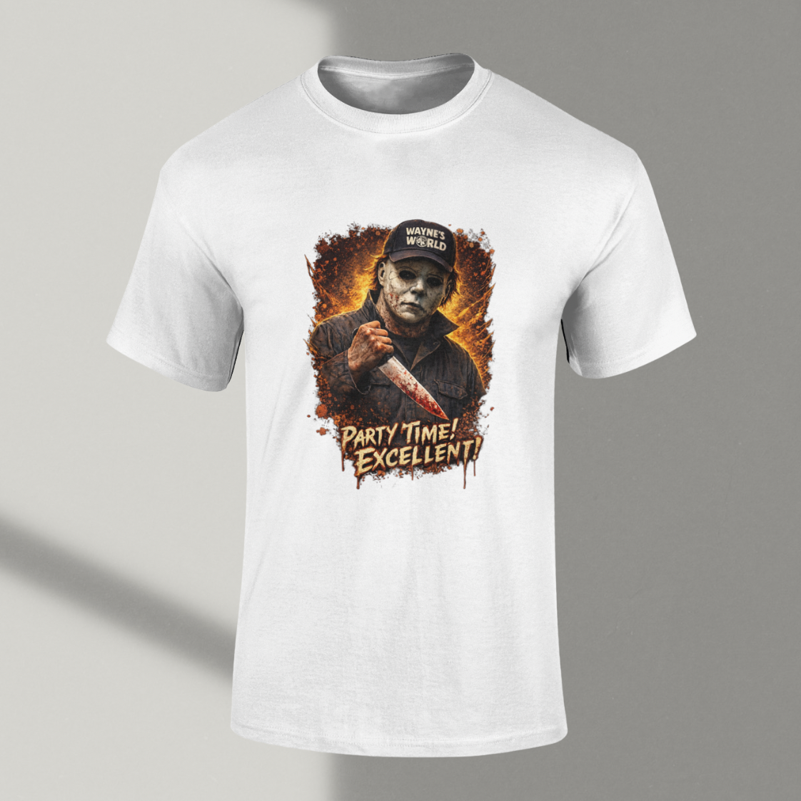 Michael Myers Wayne’s World Parody T Shirt