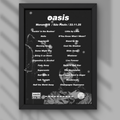 Oasis São Paulo Brazil 23/11/25 Setlist Print