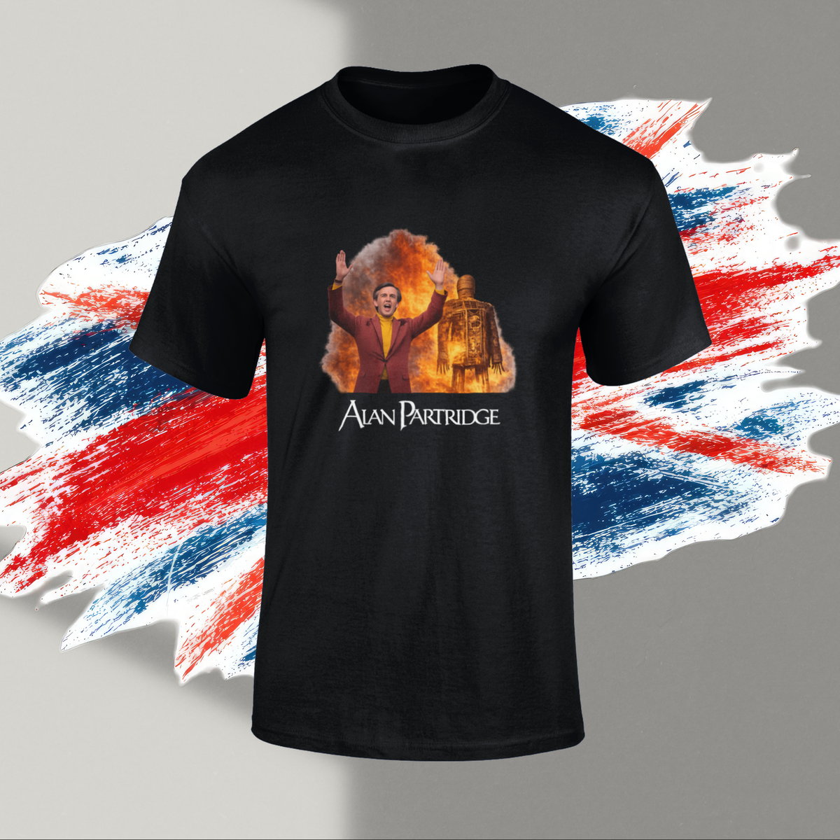 Alan Partridge Wicker Man Parody T Shirt