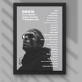 Oasis Sydney Setlist Print - Night One 7th Nov
