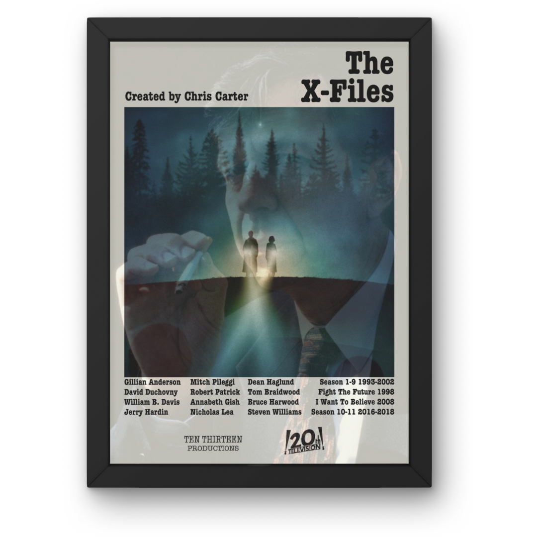 The X Files Poster A1-5 Frame Option Mulder Scully