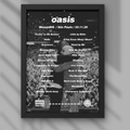 Oasis São Paulo Brazil 23/11/25 Setlist Print