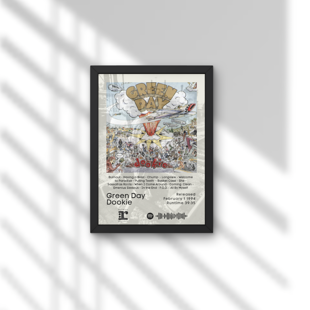 Green Day Dookie Album Print