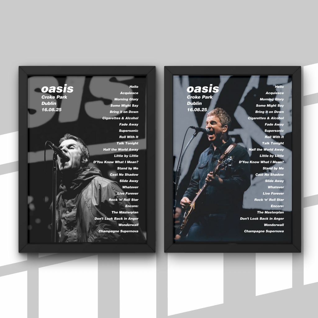 Oasis Dublin Print New Design - Both Dates