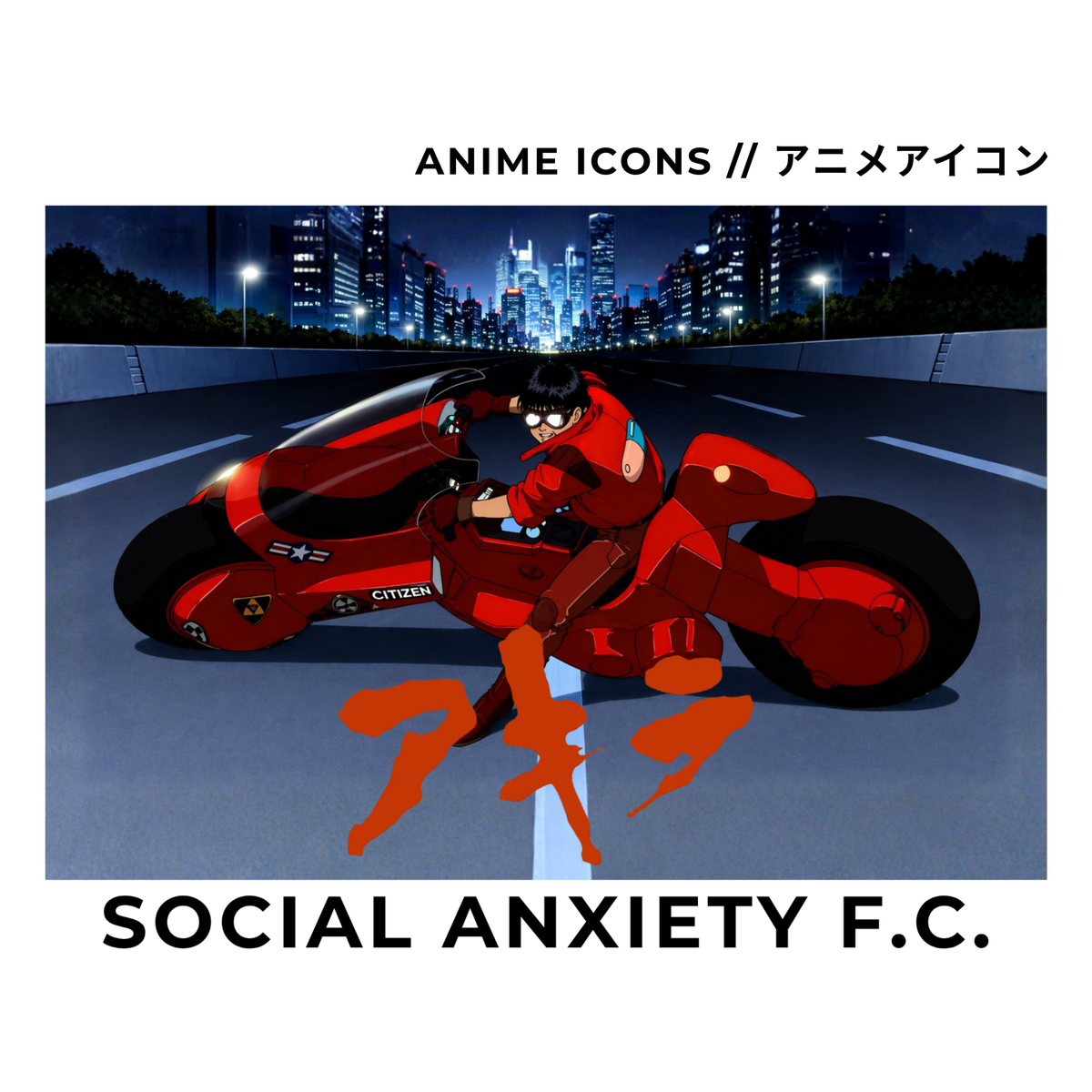 ANIME ICONS: AKIRA // T-Shirt by Social Anxiety F.C.N