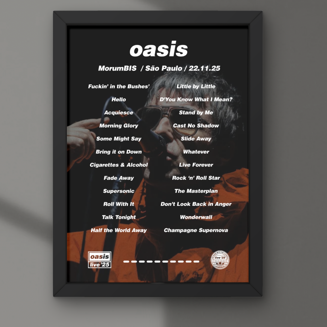 DIGTAL Oasis São Paulo Brazil 22/11/25 Setlist Print (Copy)