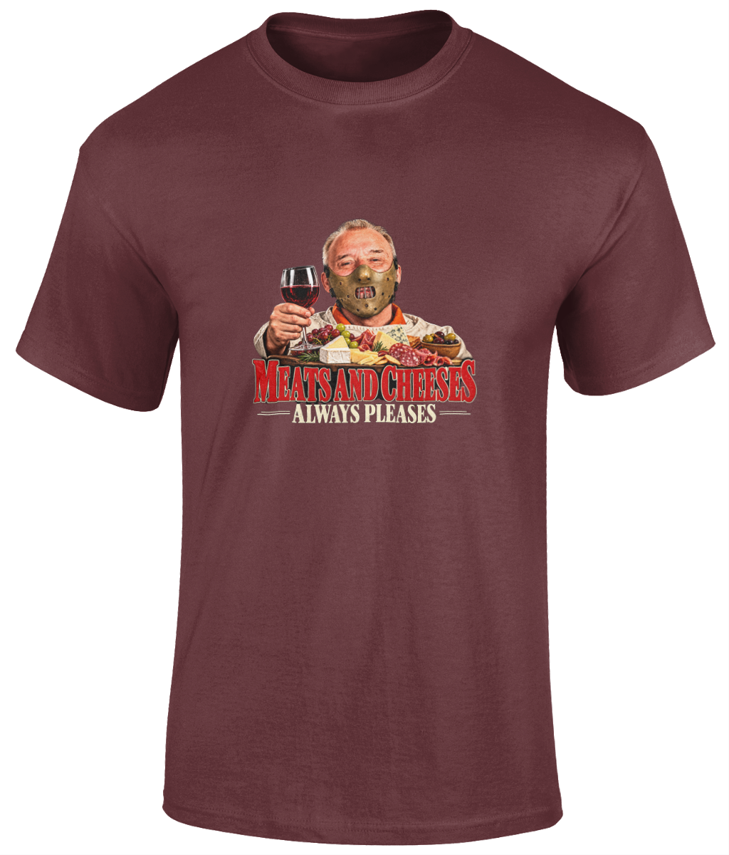 Bob Mortimer Hannibal Lecter Meats and Cheeses T-Shirt