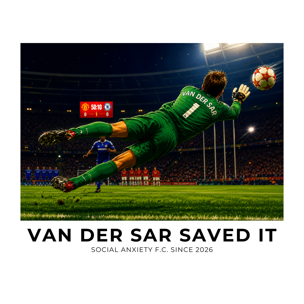 Van der Sar Saved it // T-Shirt by Social Anxiety F.C.