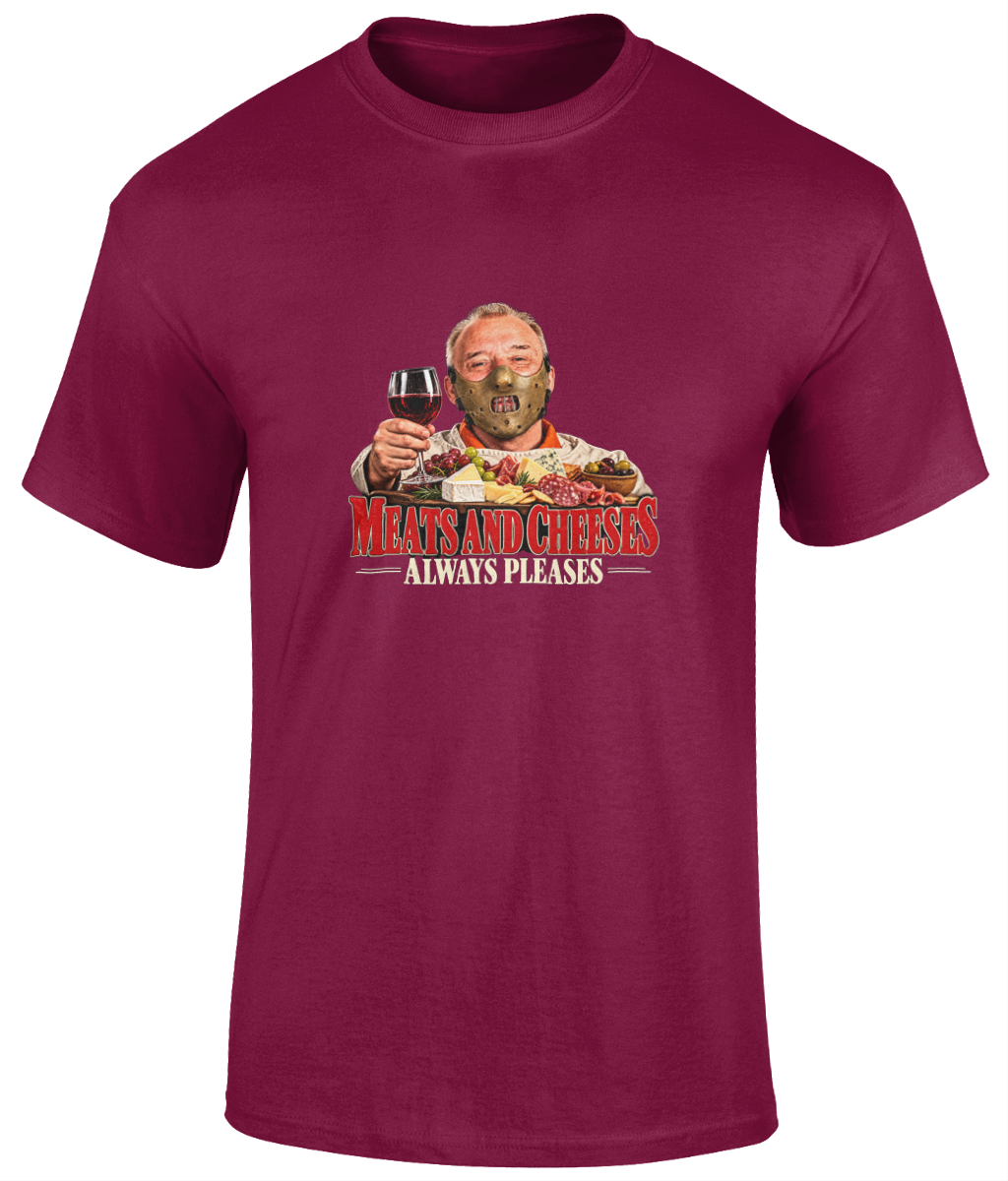 Bob Mortimer Hannibal Lecter Meats and Cheeses T-Shirt