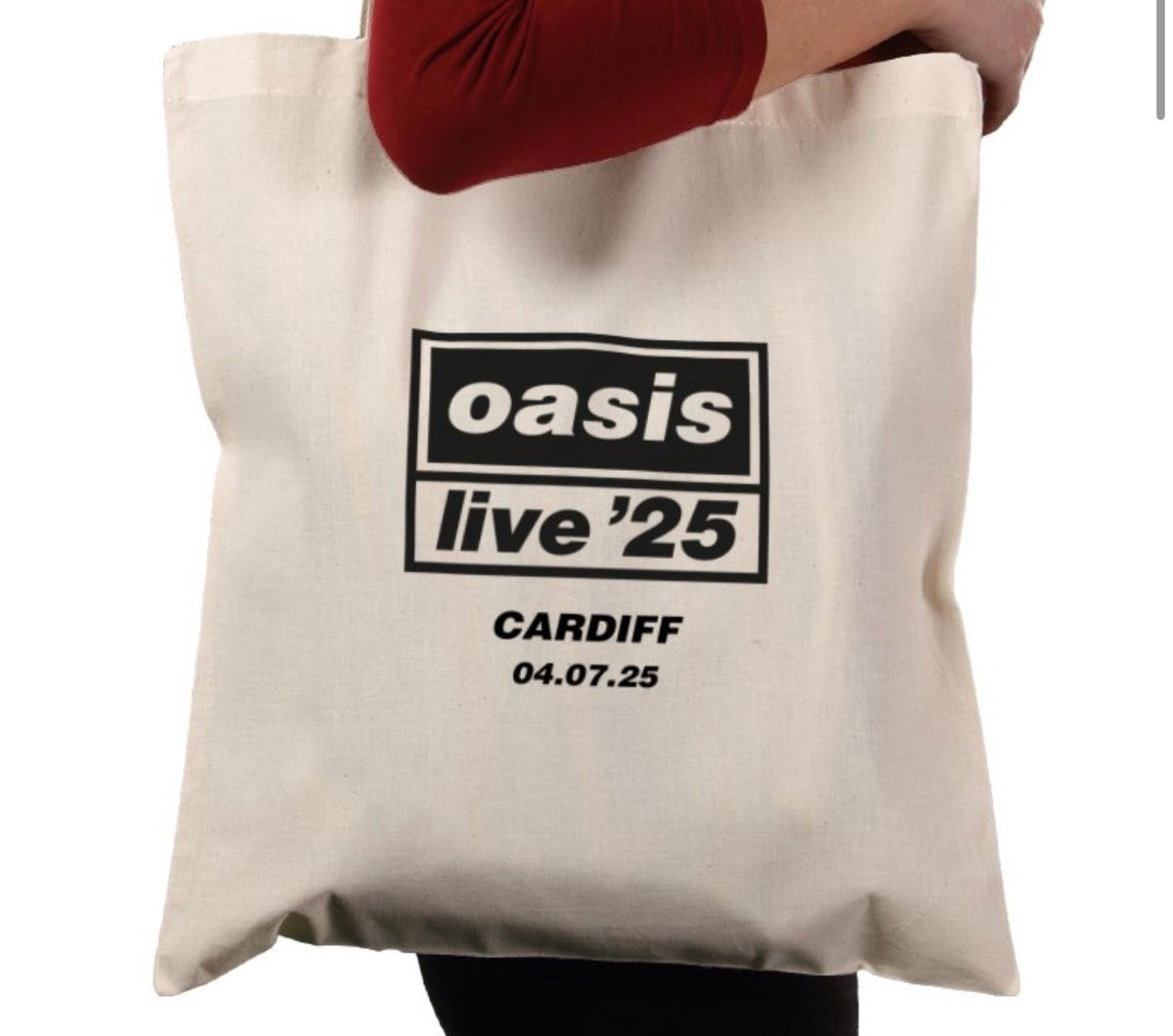 Oasis Live 25 CARDIFF Tote Bag - BOTH DATES