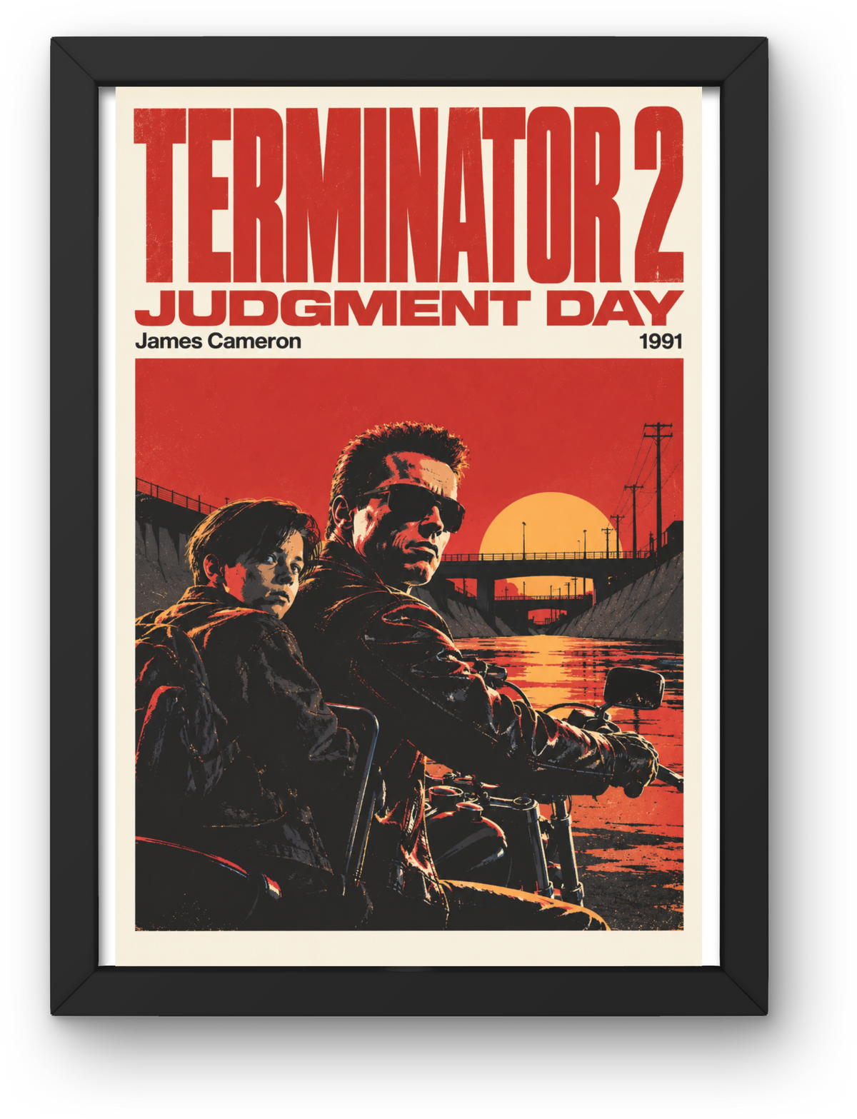 The Terminator 2 Movie Print