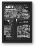 Oasis Wembley Setlist Print - All Dates