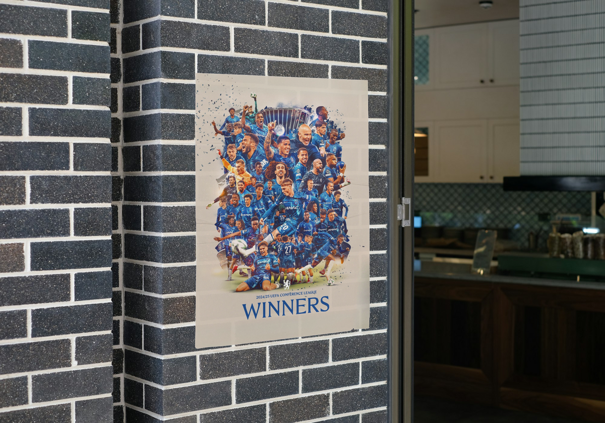 Chelsea Europa Conference Winners 2025 Poster - A1-5 Frame Option