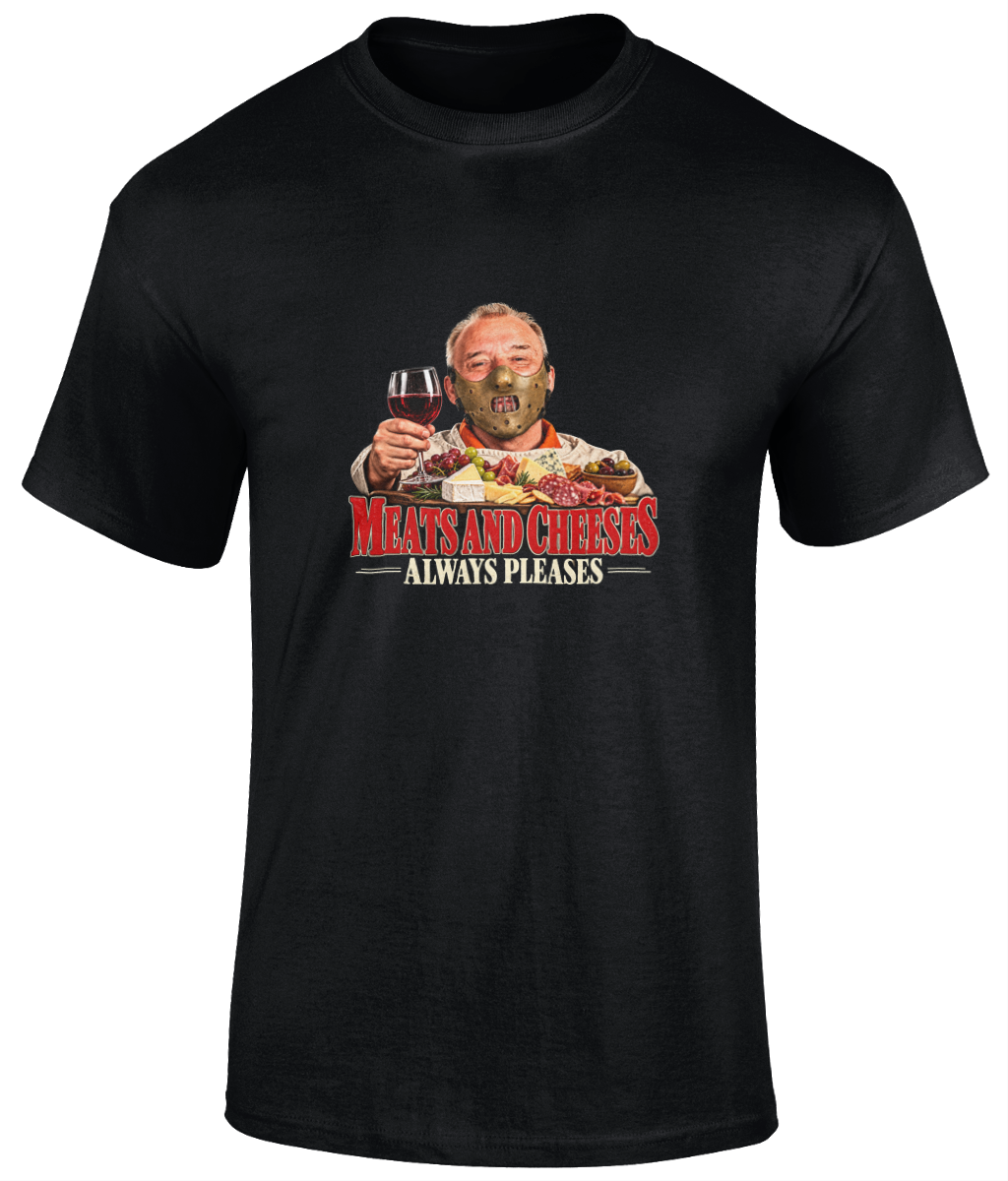 Bob Mortimer Hannibal Lecter Meats and Cheeses T-Shirt