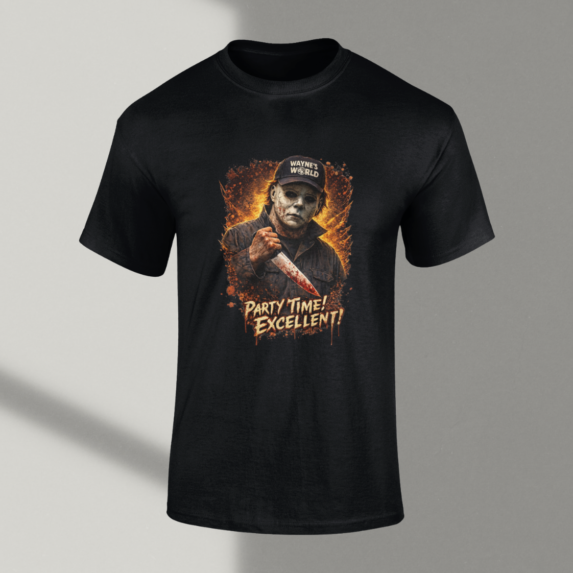 Michael Myers Wayne’s World Parody T Shirt