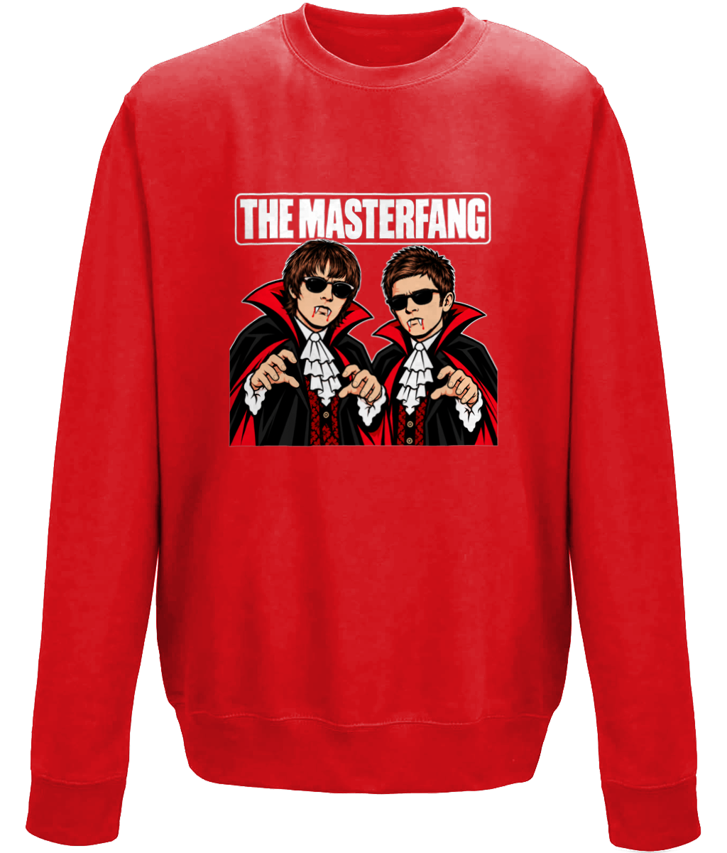 Liam and Noel The Masterfang Halloween Sweater