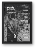 Oasis East Rutherford Setlist Print - Both Dates