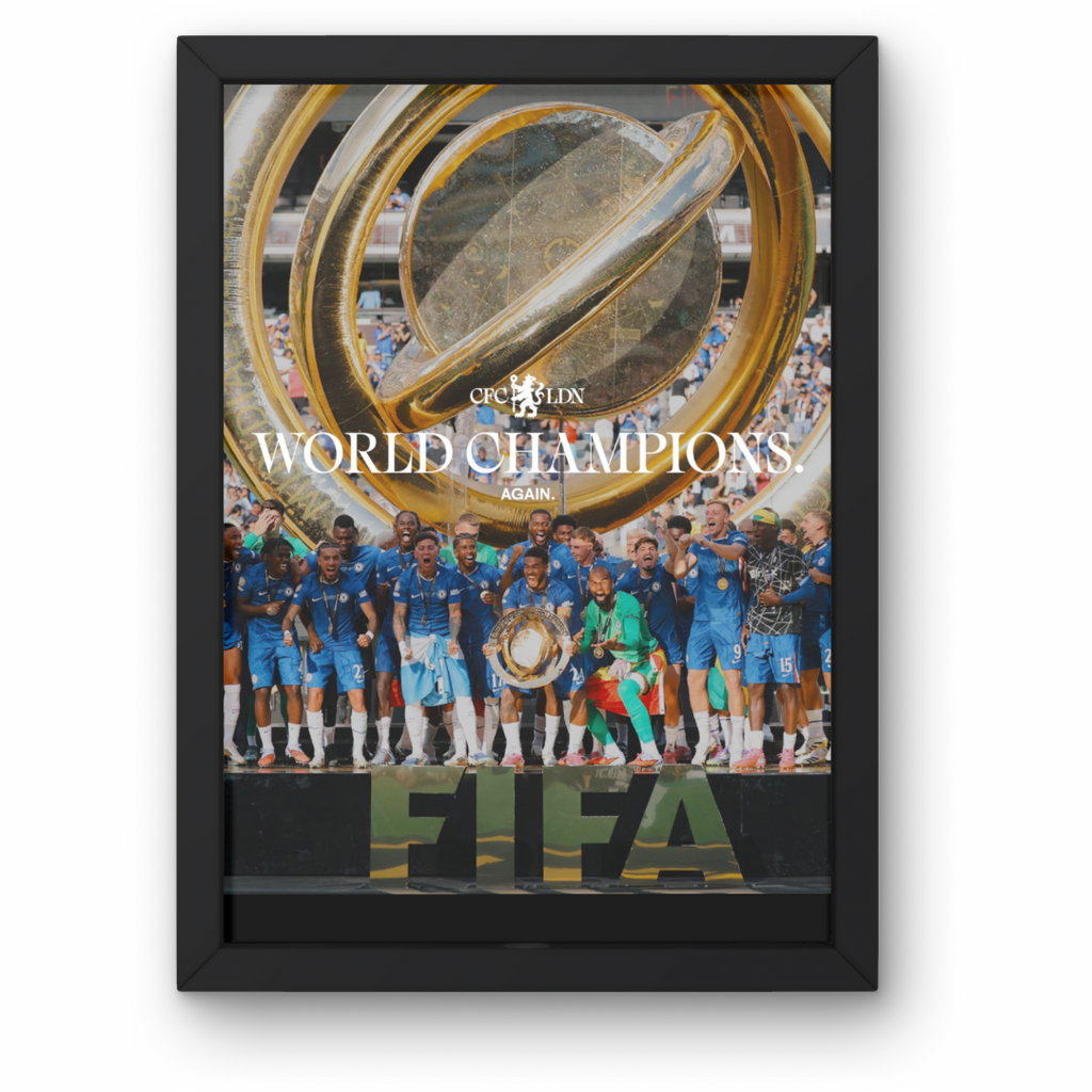 Chelsea Club World Cup Winners Poster | A1-5 Frame Option|