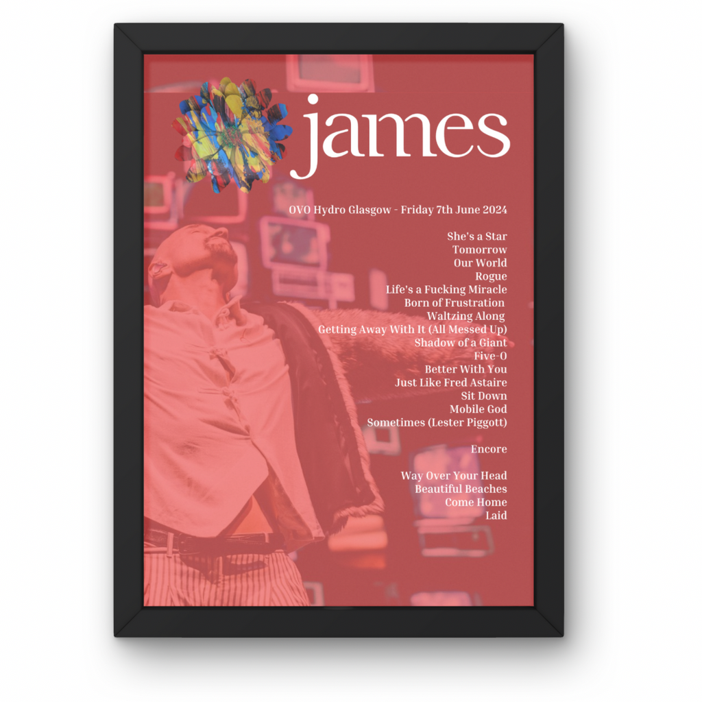 Custom Setlist Posters Any Gig/Artist YOU CHOOSE! A1-5 with frame option