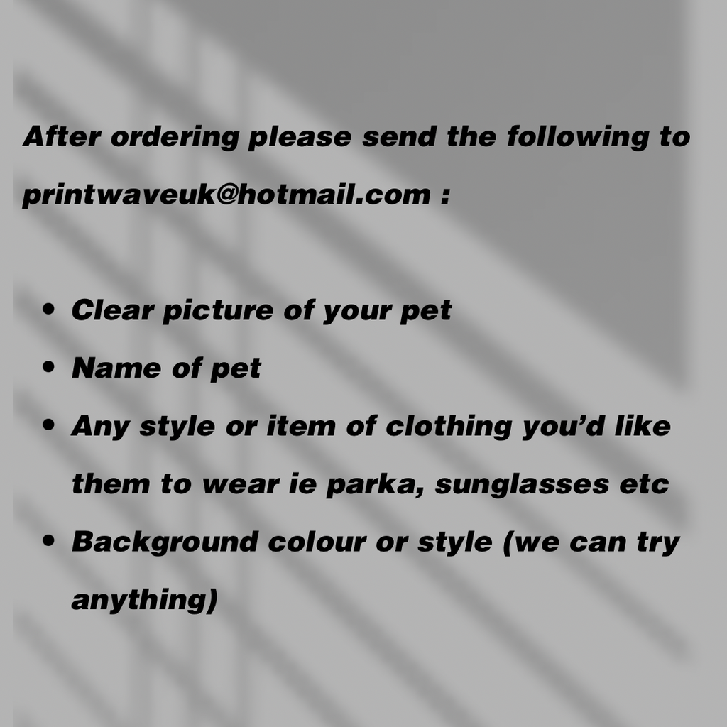 Pet and Animal Indie Britpop Style Prints