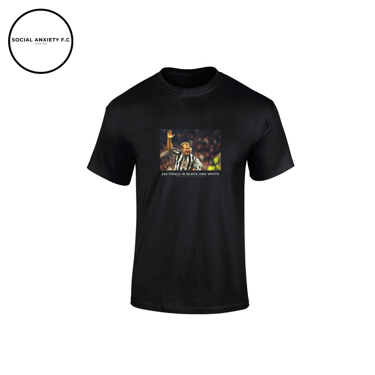 206 Goal in Black & White // T-Shirt by Social Anxiety F.C.