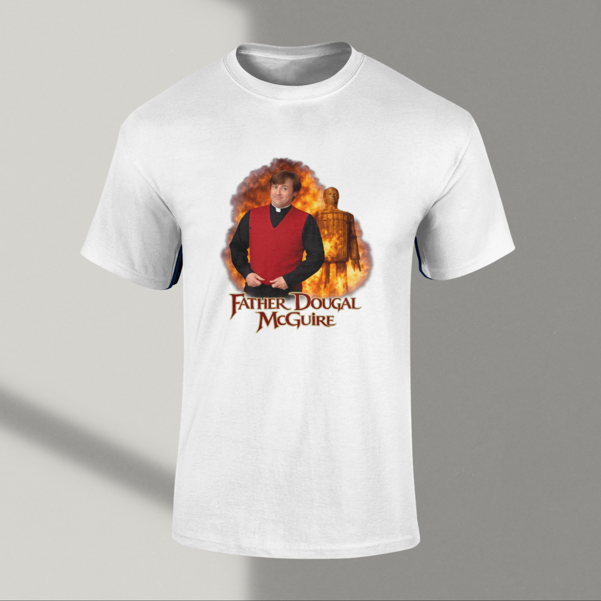 Father Dougal Wicker Man Parody T Shirt