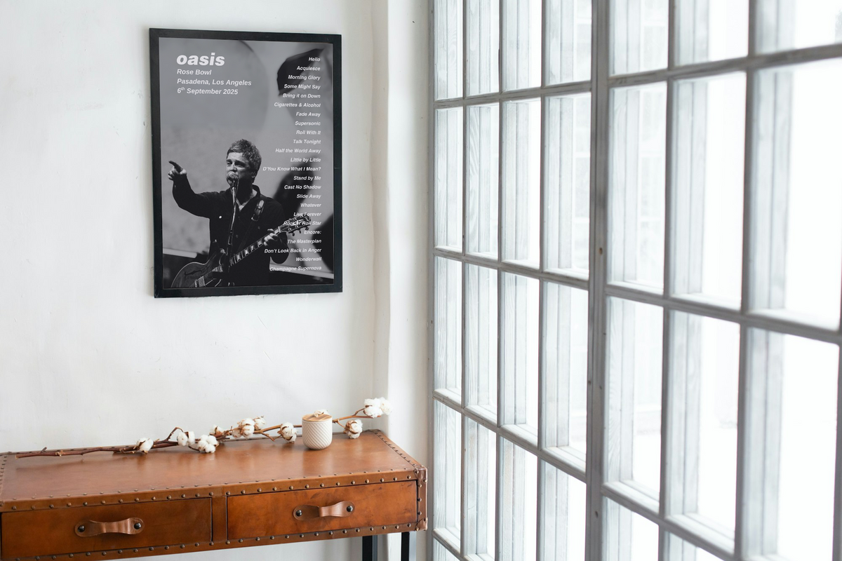 Oasis Los Angeles Setlist Print - Both Dates