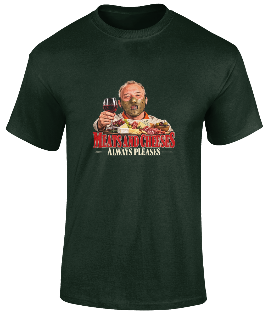 Bob Mortimer Hannibal Lecter Meats and Cheeses T-Shirt