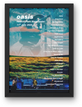 Oasis Manchester Setlist Print - All Dates