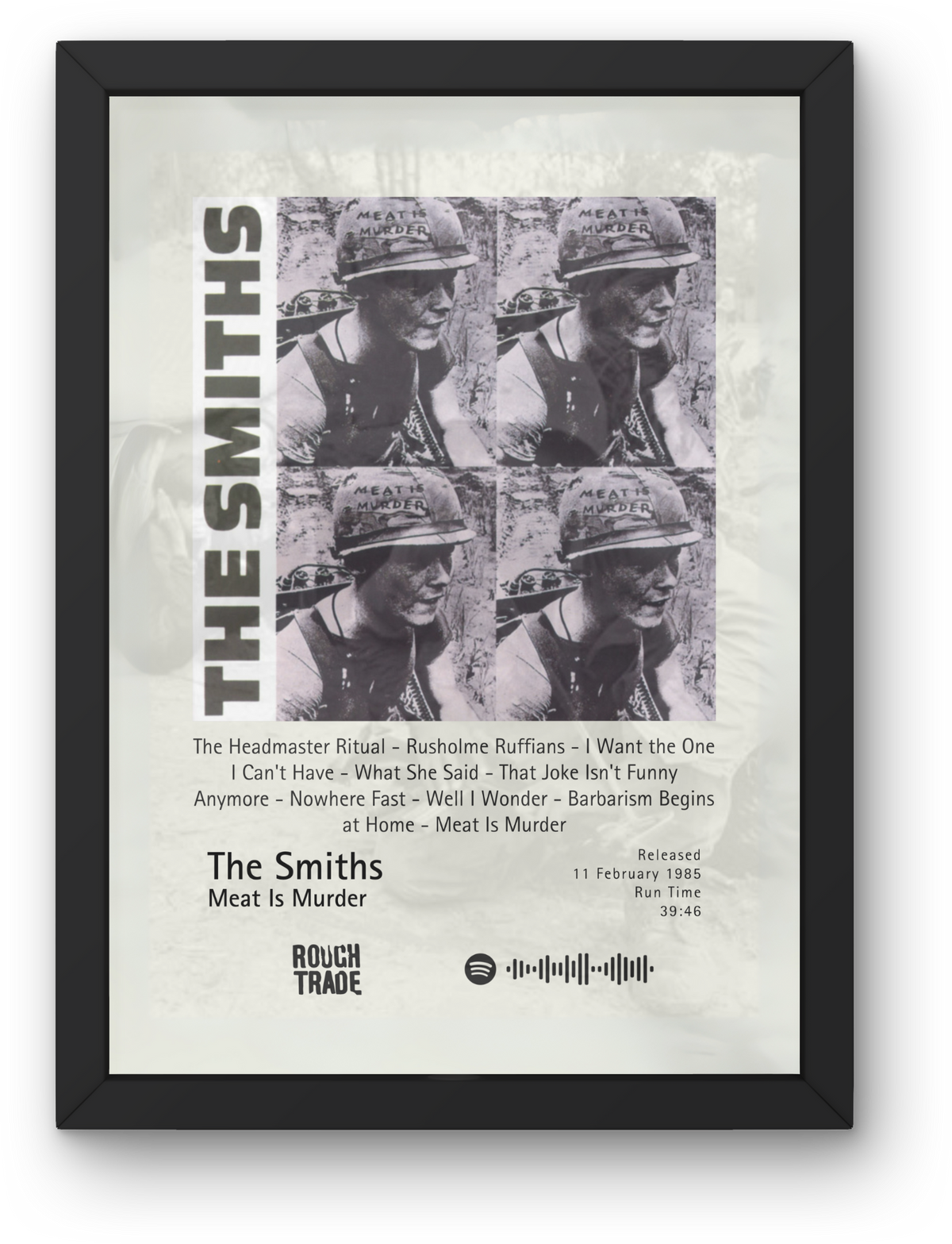 The Smiths Album Posters - All Four Available - A1 to A5 w/frame option