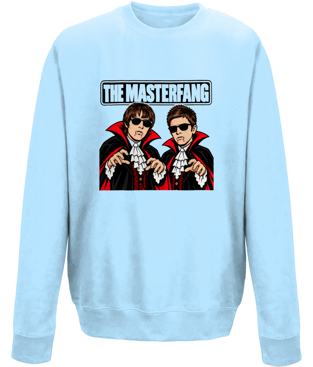 Liam and Noel The Masterfang Halloween Sweater