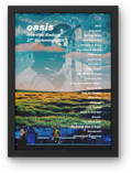 Oasis Wembley Setlist Print - All Dates