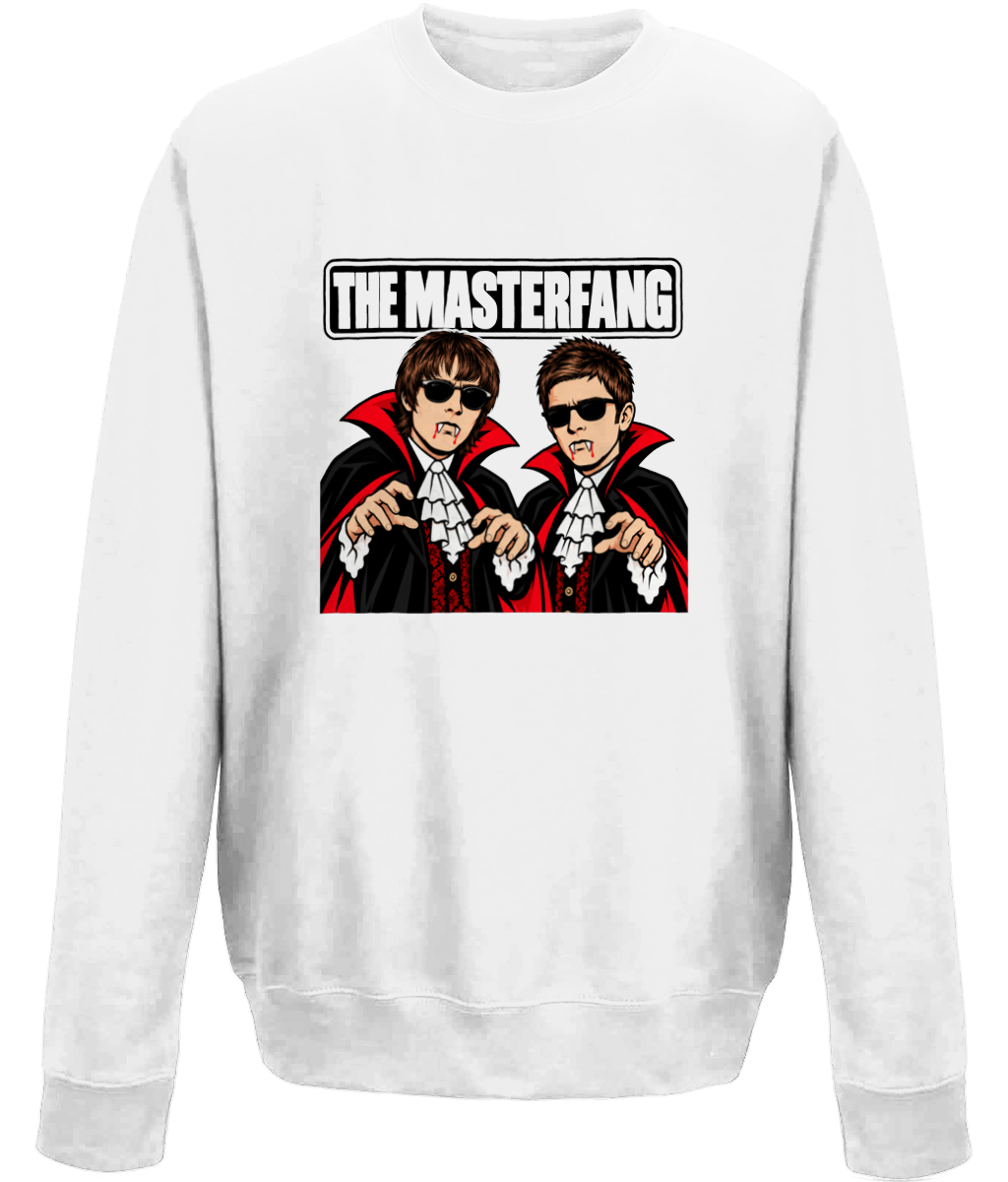 Liam and Noel The Masterfang Halloween Sweater