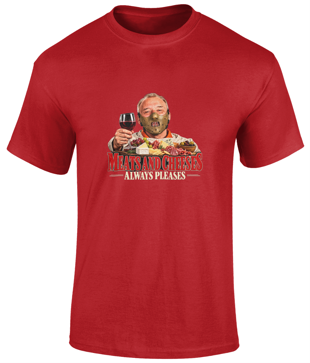 Bob Mortimer Hannibal Lecter Meats and Cheeses T-Shirt
