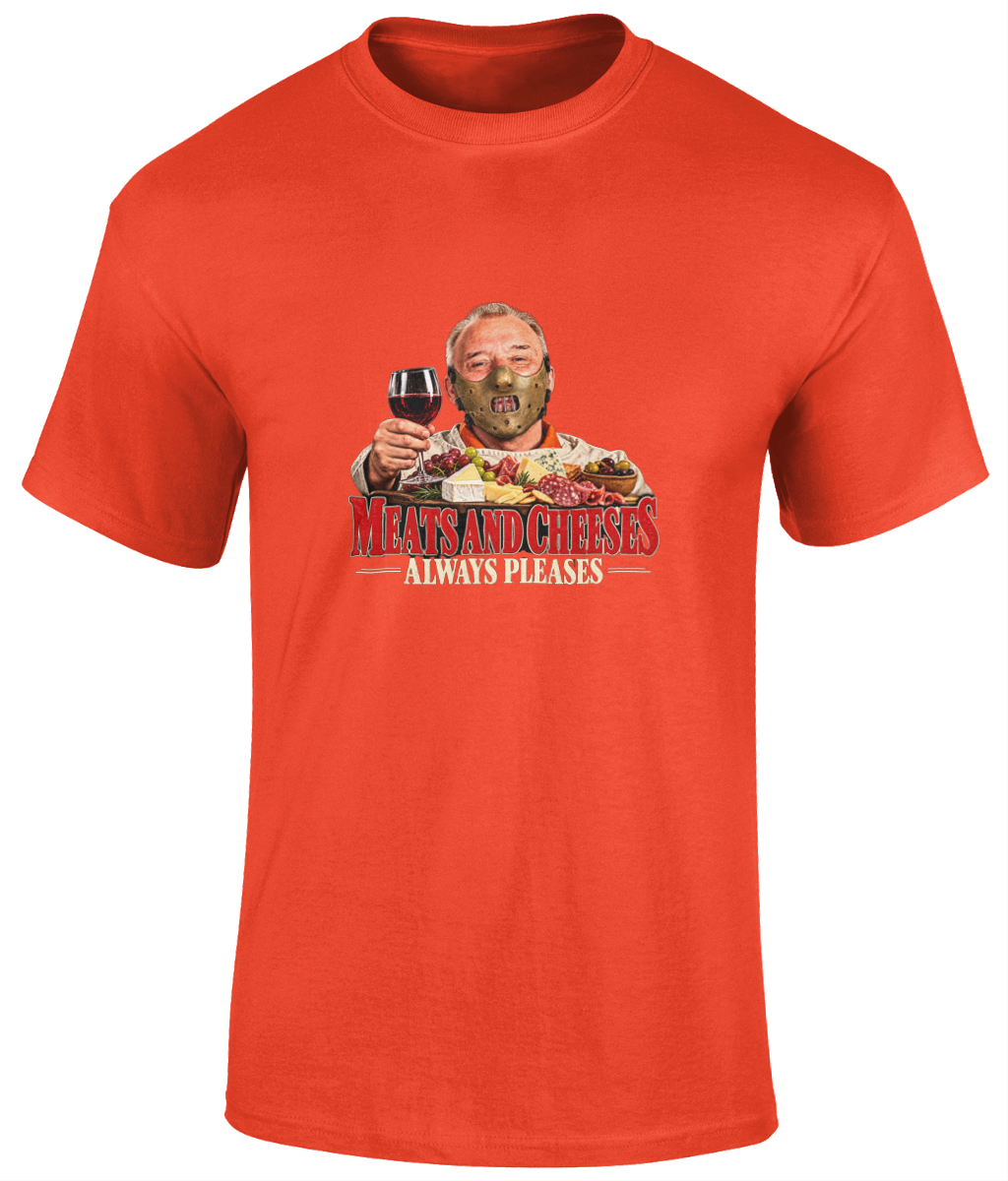 Bob Mortimer Hannibal Lecter Meats and Cheeses T-Shirt