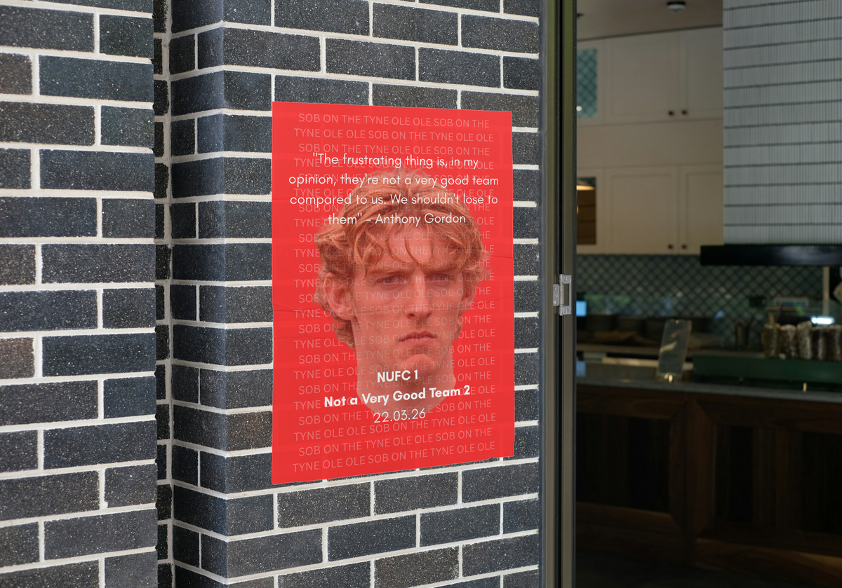 Tyne & Wear Derby Winners Quote Poster