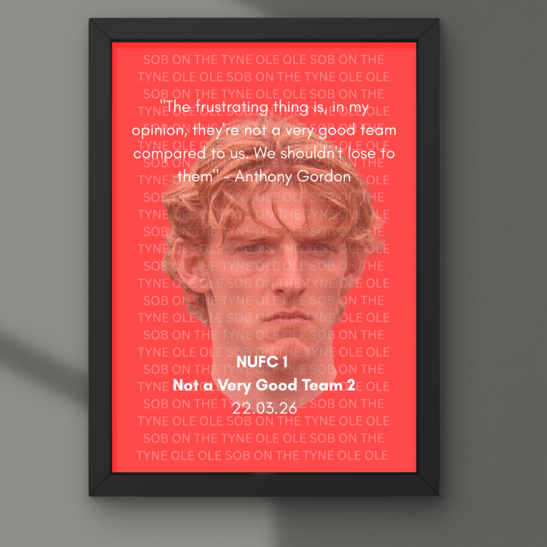 Tyne & Wear Derby Winners Quote Poster