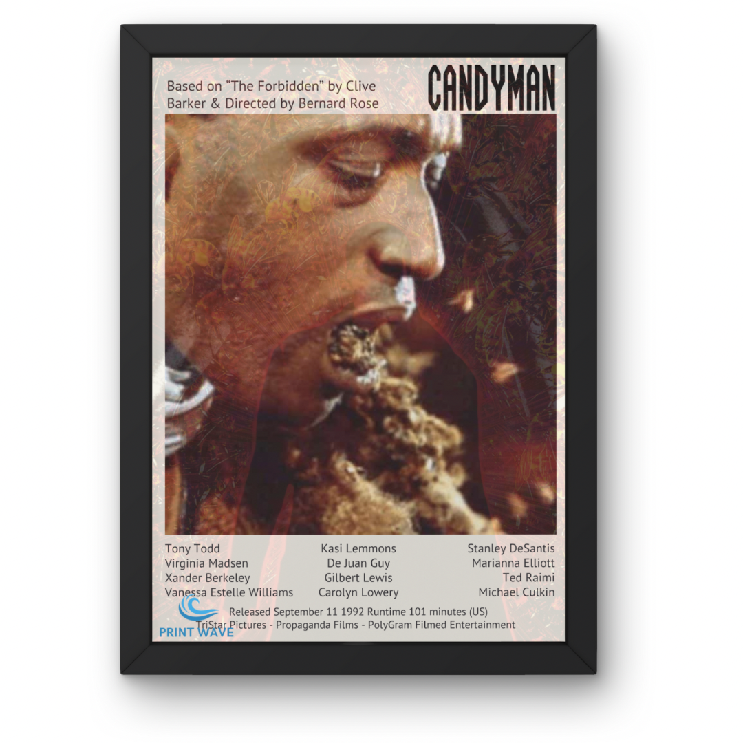 Horror Movie Posters A1-A5 with Frame Option - Texas Chainsaw - Halloween - Silence of the Lambs + Many More
