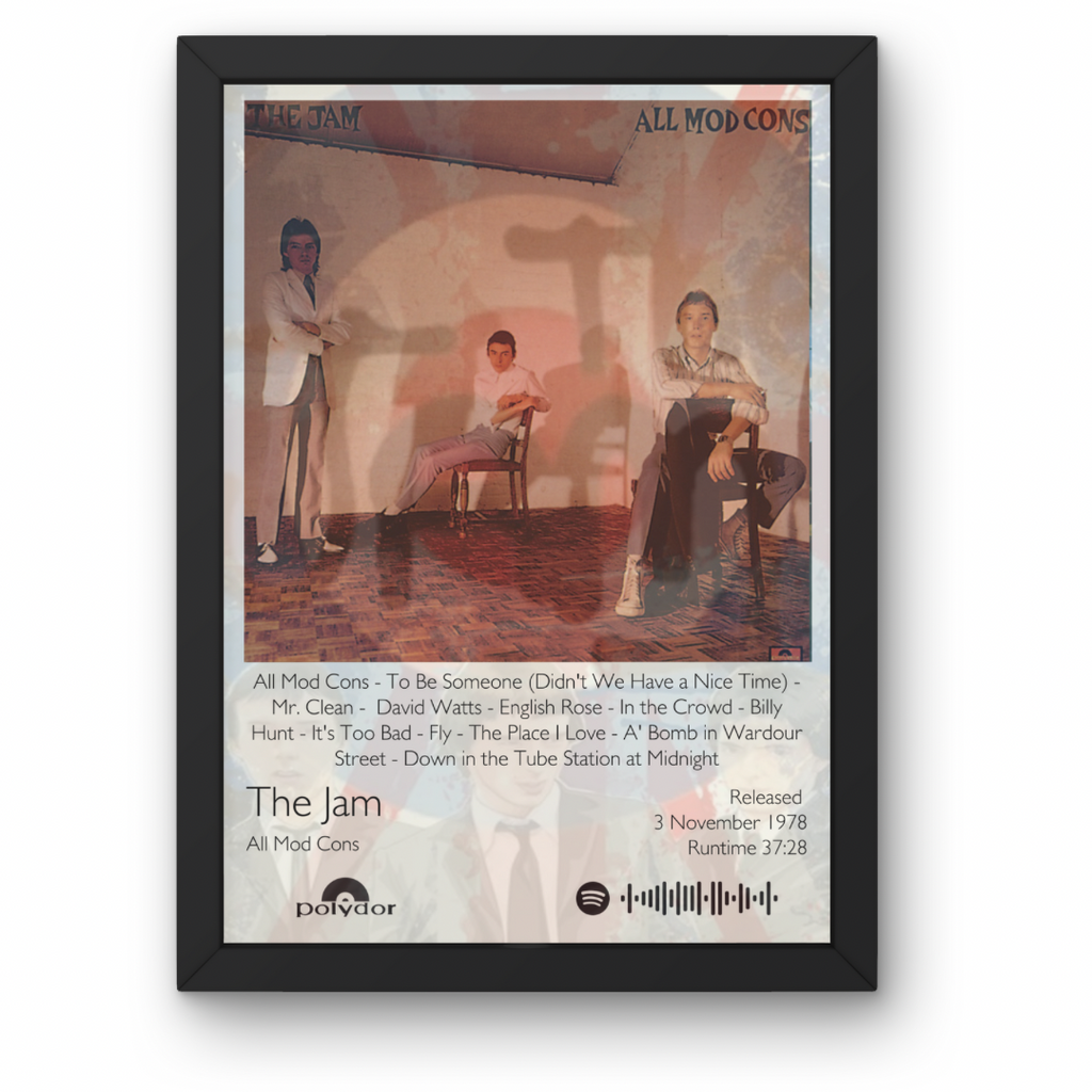 The Jam - Album posters - A1 to A5 Frame Option