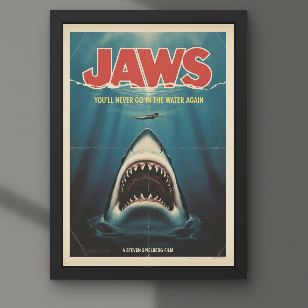 Jaws Movie Print